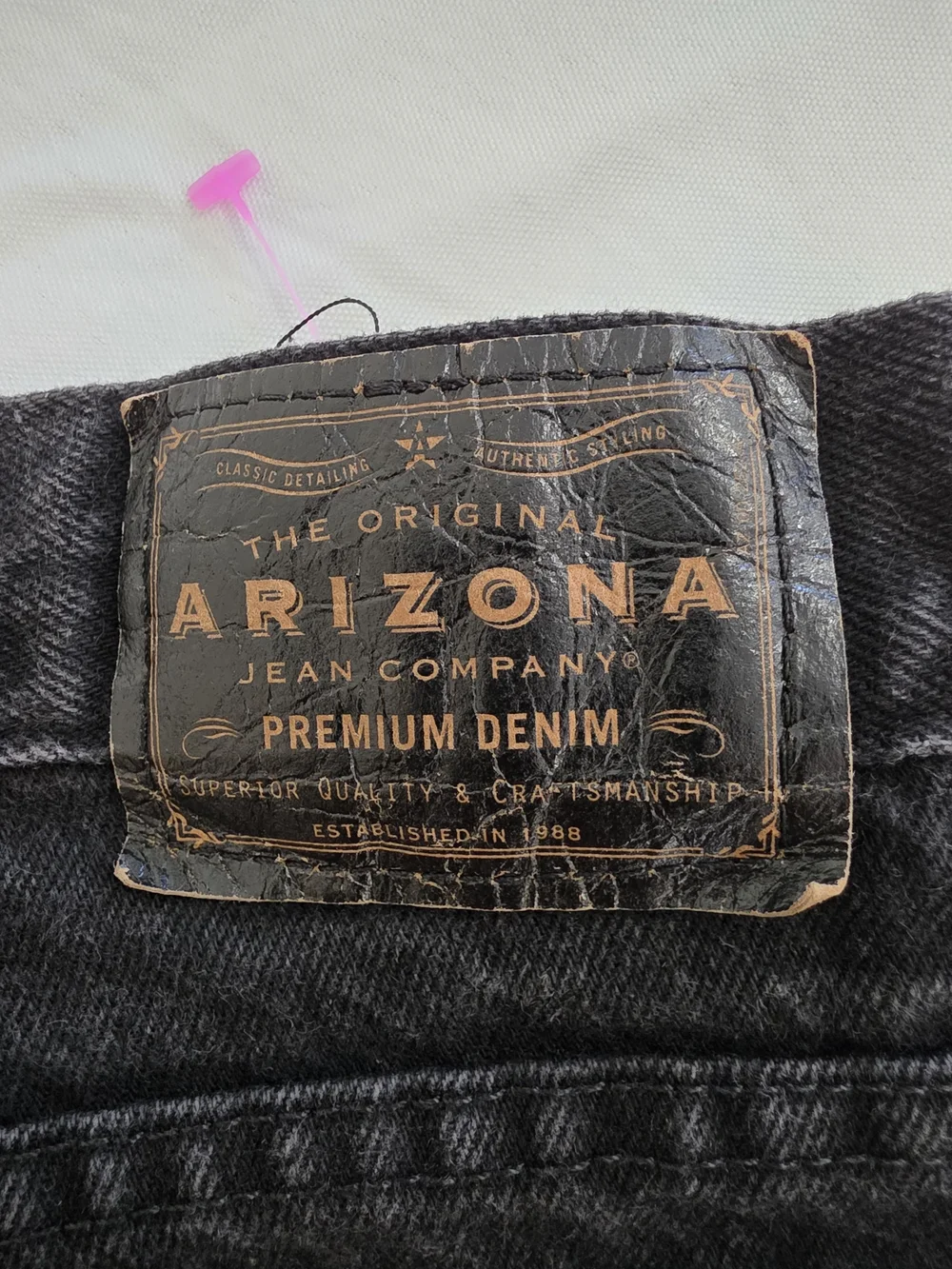 Arizona Jean Company Premium Denim Men’s Jeans - Black Men W40 L32